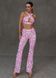Комплект MISTERY FLARE pink leopard UPD (топ + штани) 1980482 фото 1