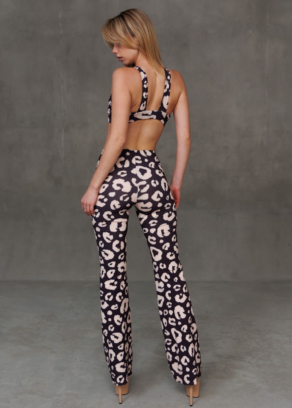 Штани FLARE brown leopard 1980484 фото