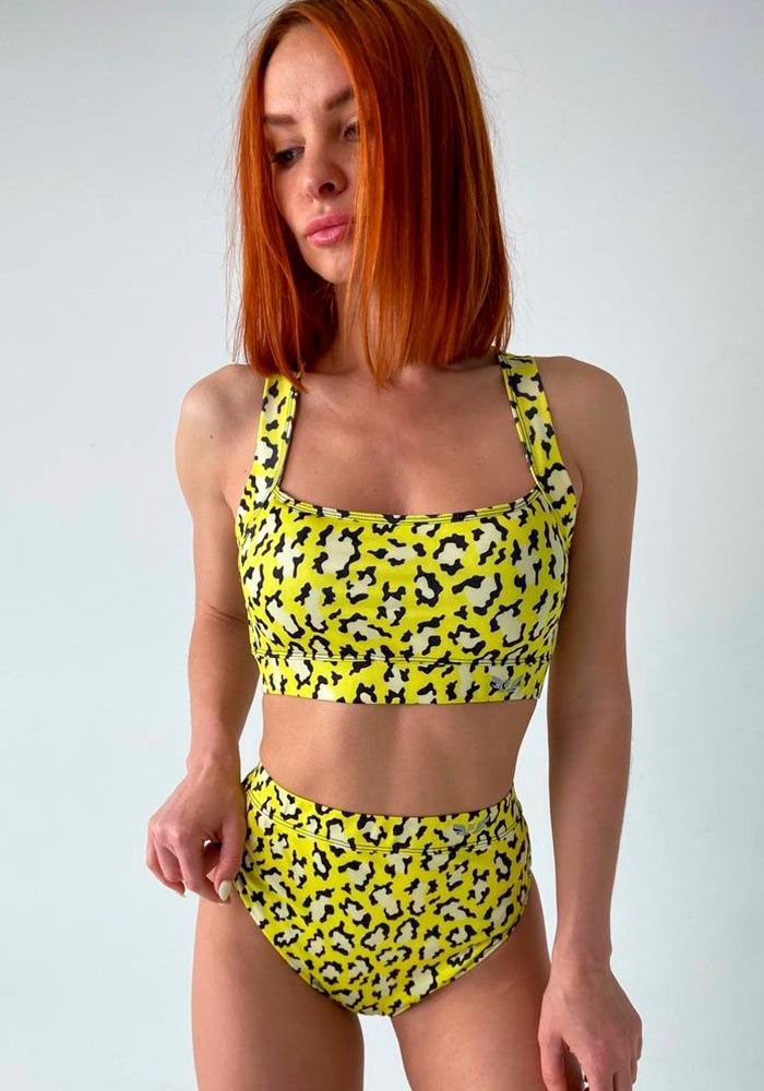 Шорты NIKA leopard yellow 180363 фото